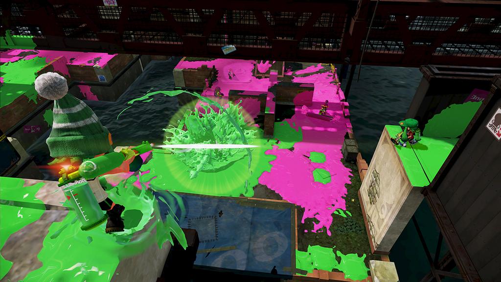 Nieuwe beelden Splatoon Bluefin Depot map