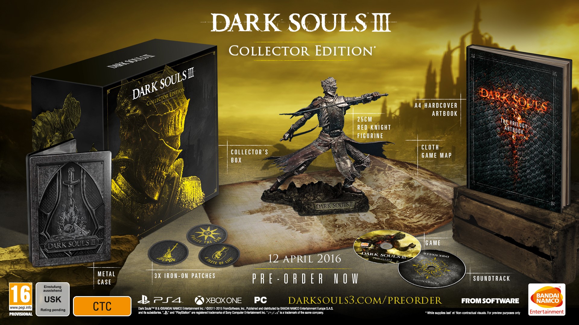 Dark Souls III release date is 12 april 2016 – trailer