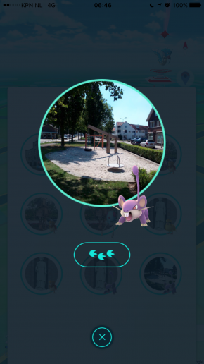 Pokémon Go nearby functie