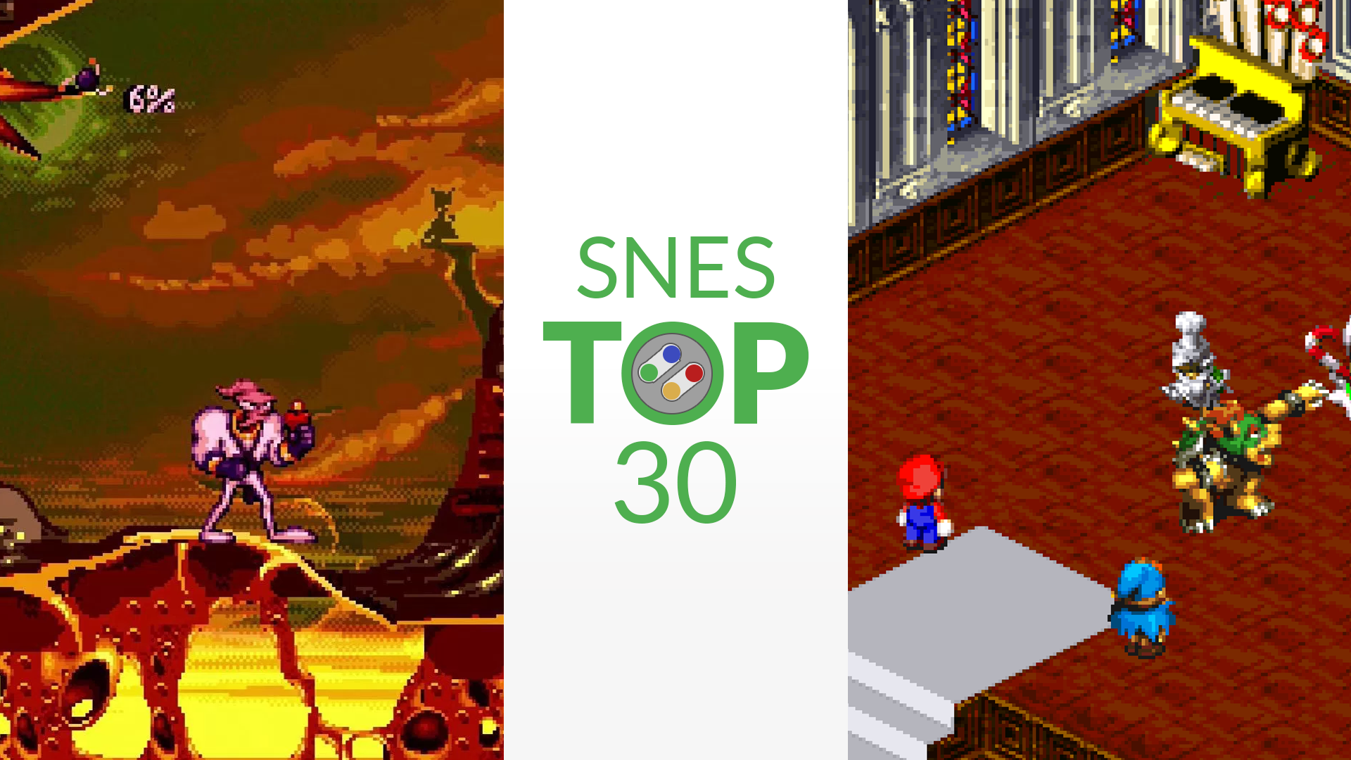 Classic Mini SNES top 30: Earthworm Jim en Super Mario RPG