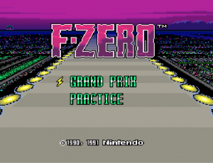 F-Zero title screen