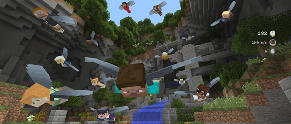 Minecraft minigame maakt vliegen mogelijk