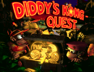 Donkey Kong Country 2 Diddy's Kong Quest title screen