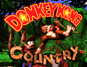 Donkey Kong Country title screen