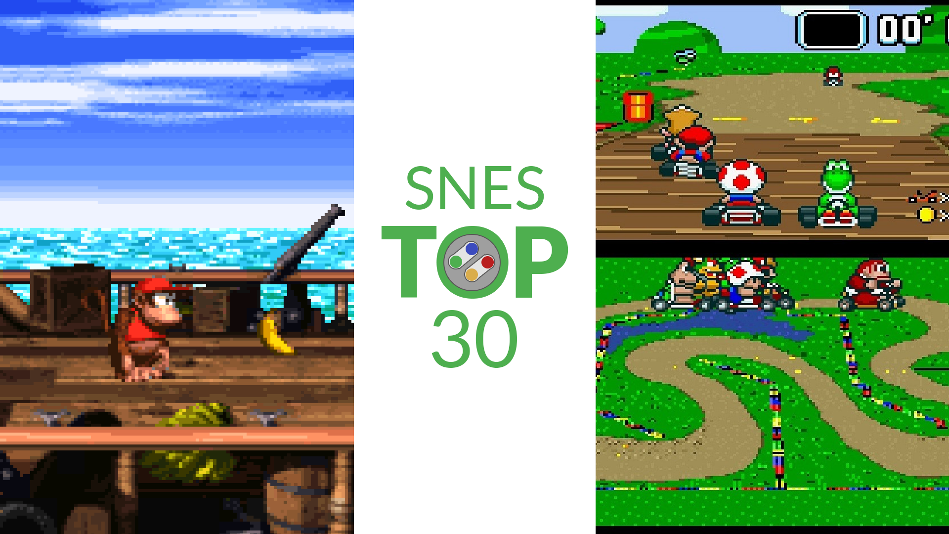 Classic Mini SNES top 30: Donkey Kong Country 2 en Super Mario Kart