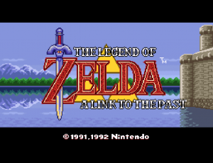 The Legend of Zelda A Link to the Past title screen