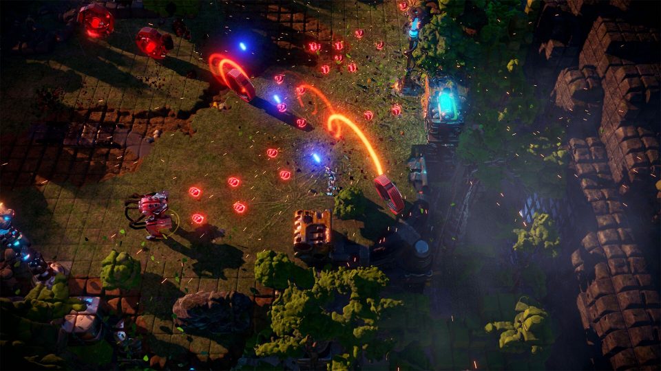 Complete chaos in Nex Machina launchtrailer