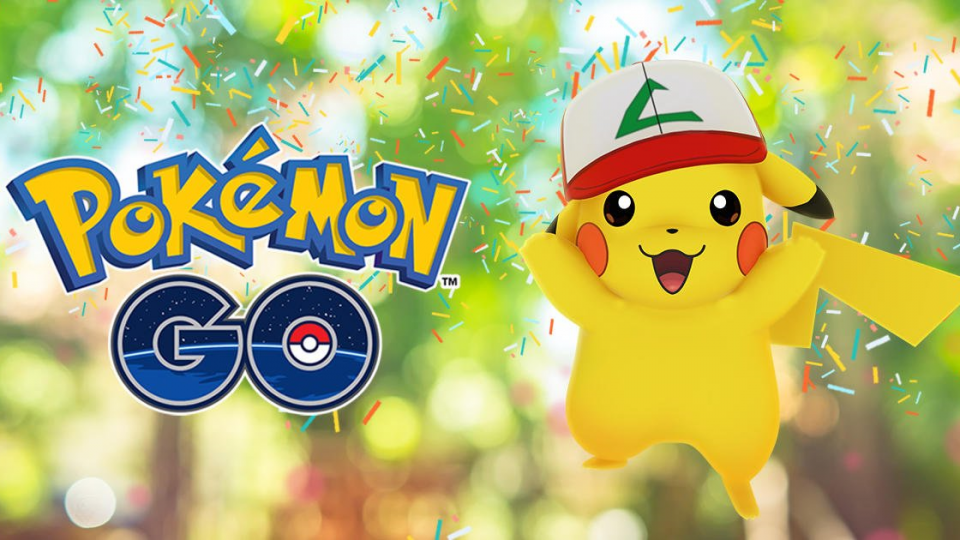 Ash Cap Pikachu ter ere van verjaardag in Pokémon GO