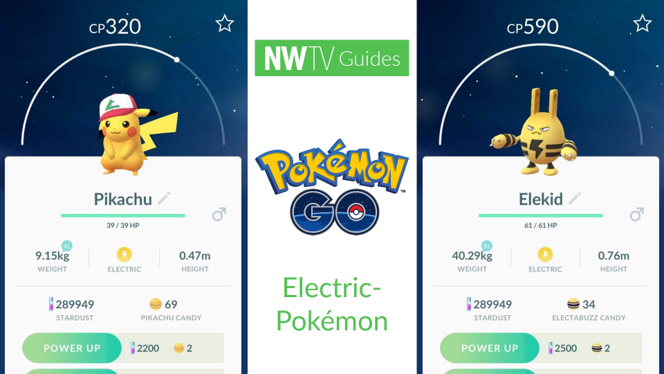 Bekijk alle Pokémon GO Electric Pokémon