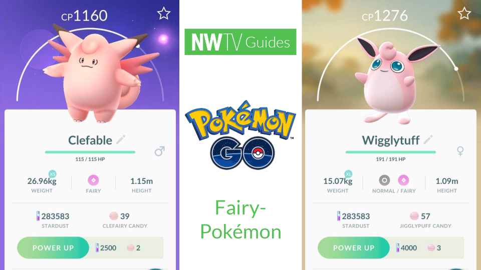 Bekijk alle Pokémon GO Fairy Pokémon