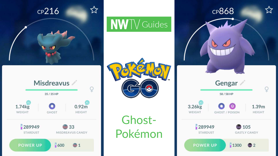 Bekijk alle Pokémon GO Ghost Pokémon