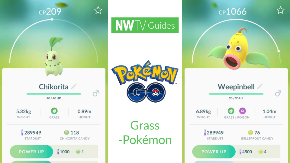 Bekijk alle Pokémon GO Grass Pokémon