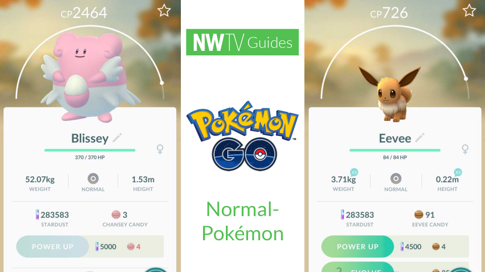 Bekijk alle Pokémon GO Normal Pokémon