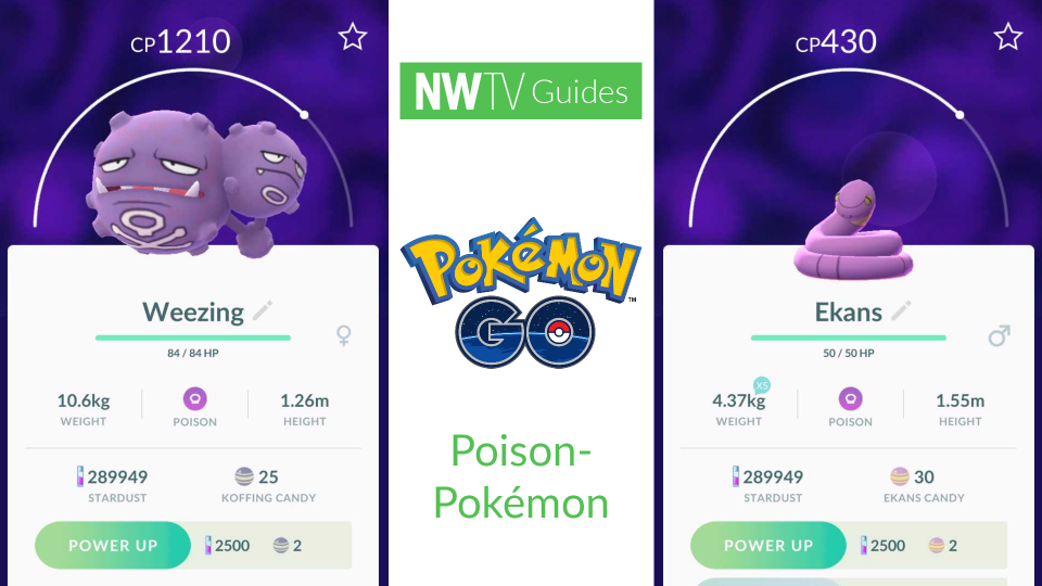 Bekijk alle Pokémon GO Poison Pokémon