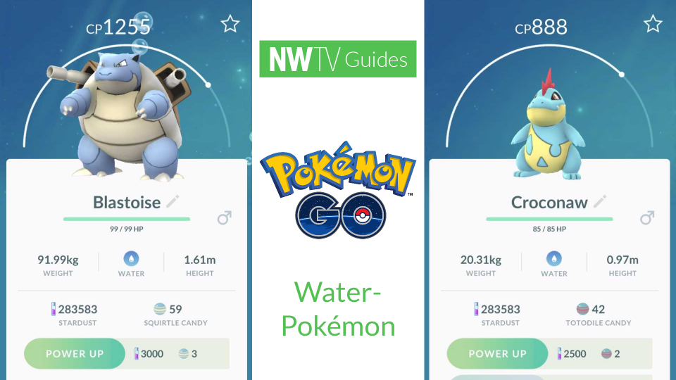 Bekijk alle Pokémon GO Water Pokémon