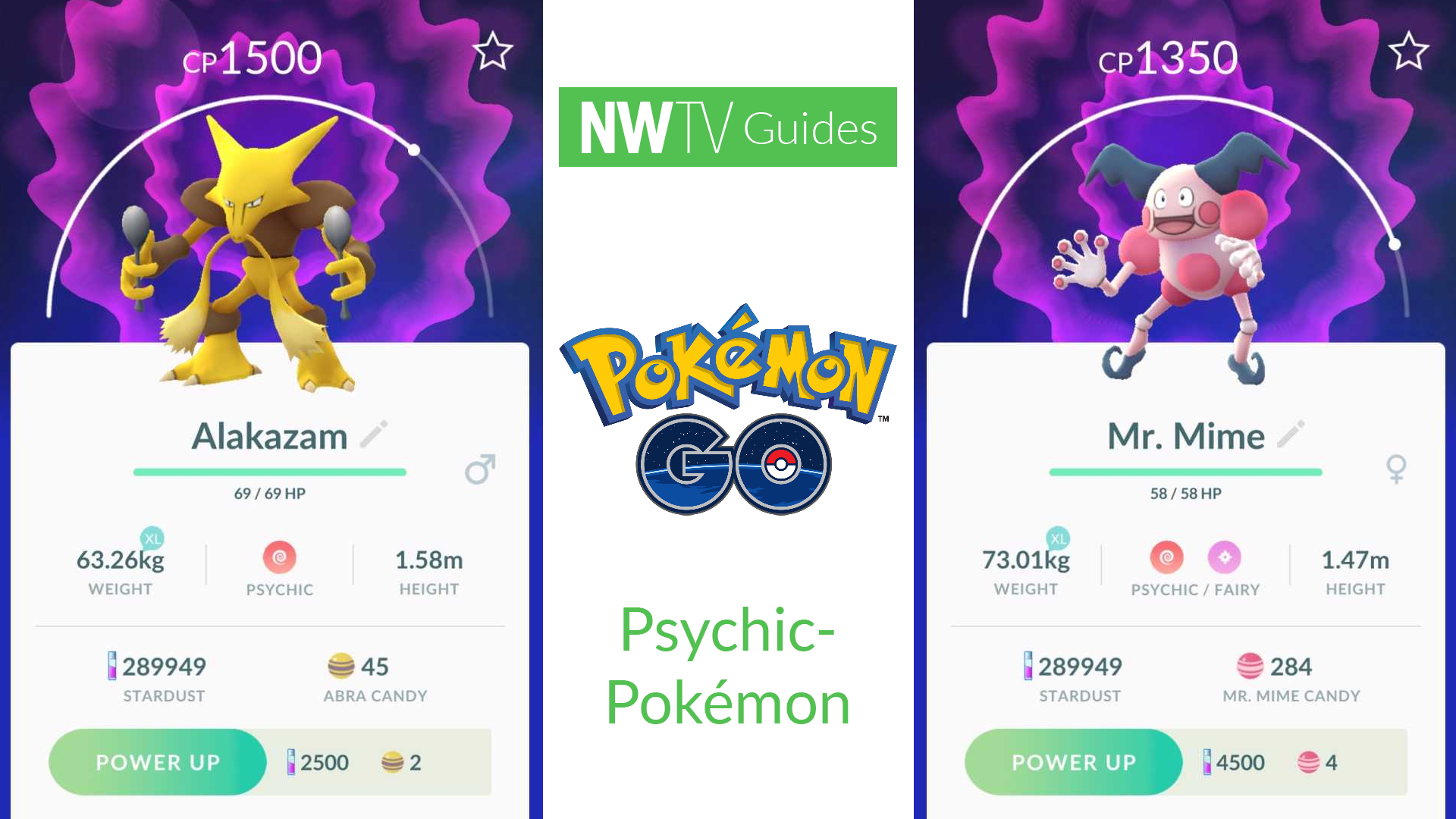 Bekijk alle Pokémon GO Psychic Pokémon NWTV