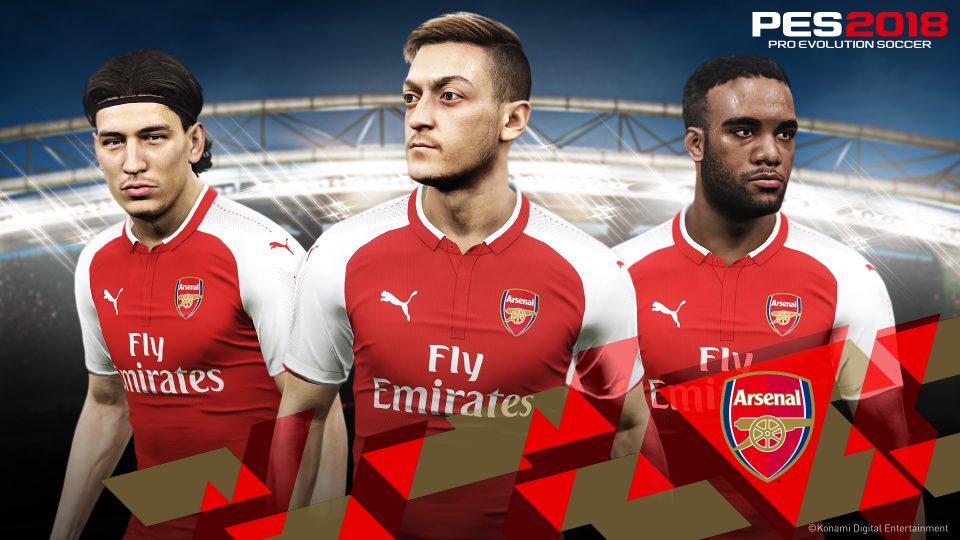 Konami maakt PES 2018 Arsenal partnership bekend