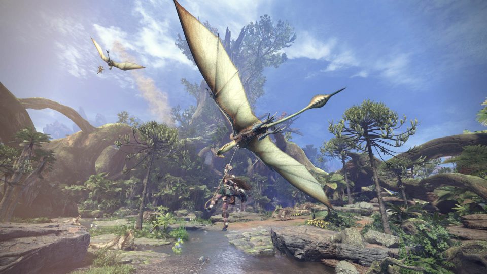 Trainingsgebied te zien in Monster Hunter World gameplay-video