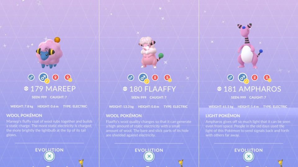 Shiny Mareep duikt op in netwerkverkeer Pokémon GO