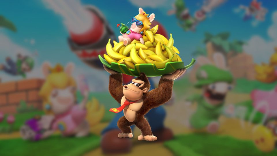 Bekijk de Mario + Rabbids Kingdom Battle: Donkey Kong Adventure-trailer