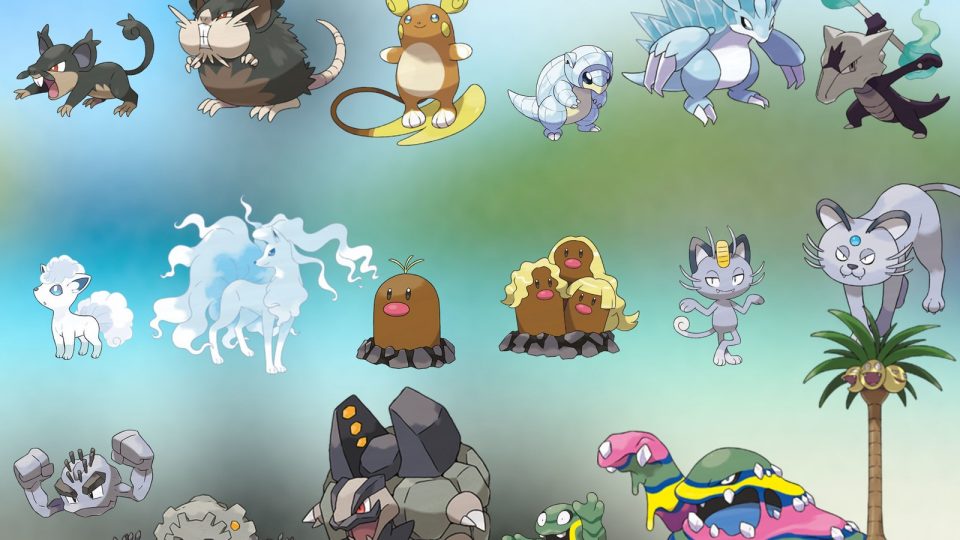 Alle Alolan Sprites zijn toegevoegd aan Pokémon GO