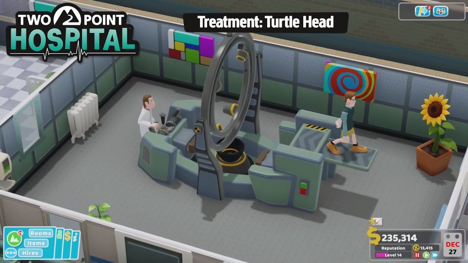 Nieuwe Two Point Hospital-launchtrailer toont de game voor consoles