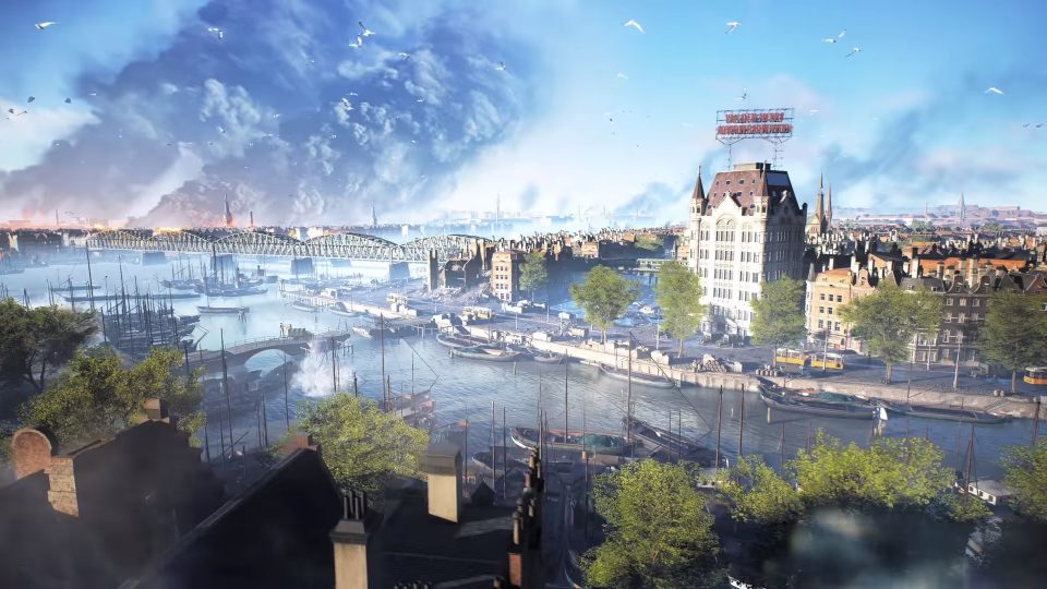 Rotterdam in puin in de Battlefield 5-Gamescomtrailer