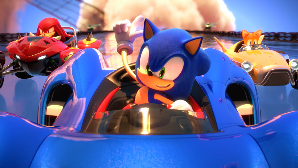 De Team Sonic Racing-launchtrailer scheurt je huiskamer binnen