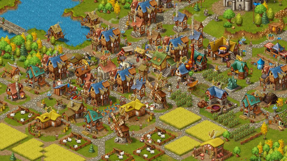 Bouw je eigen middeleeuwse stad op de Switch met de Townsmen-trailer