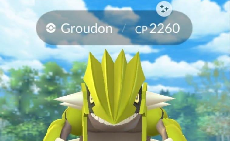 Shiny Groudon, Shiny Groudon kans, Groudon Legendary Diner Hour,