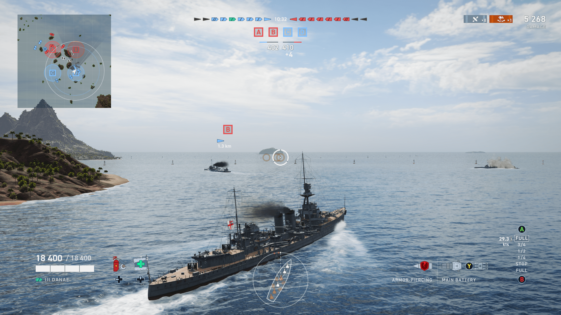 world of warships legends what does rga of ships mean