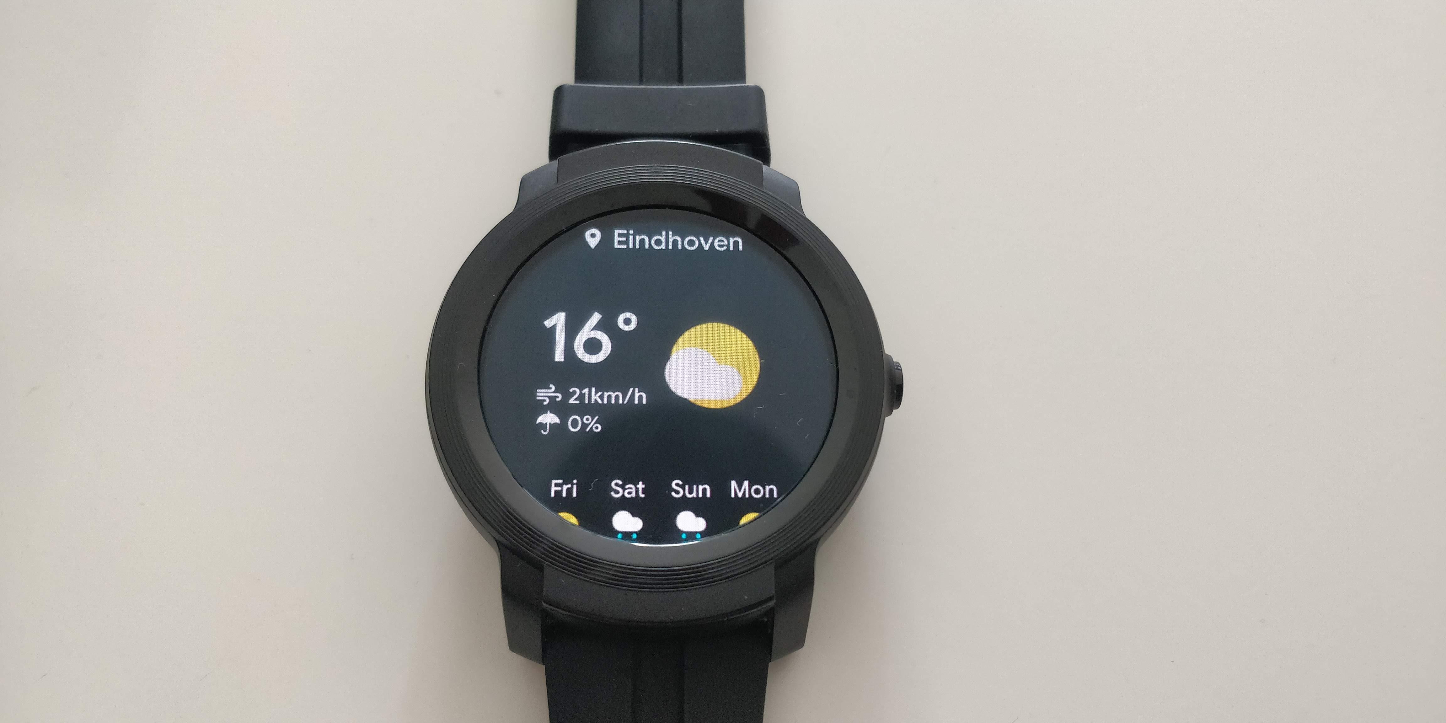 ticwatch e2 thickness