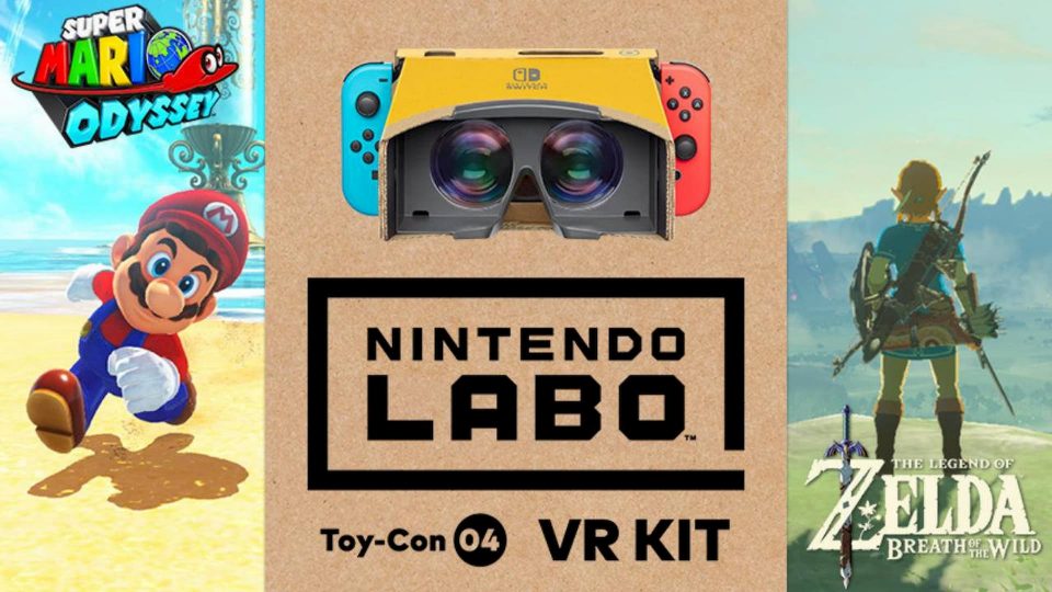 Super Mario Odyssey VR en Zelda: Breath of The Wild VR met de Labo aangekondigd