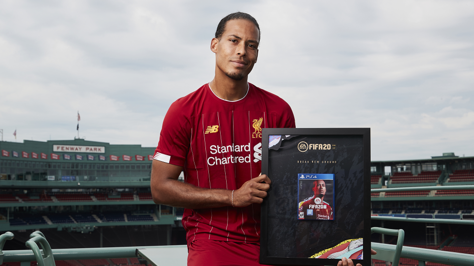 FIFA 20-cover met onder andere Virgil van Dijk