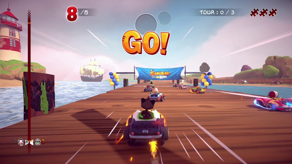 Nieuwe Garfield Kart: Furious Racing-screenshots onthuld