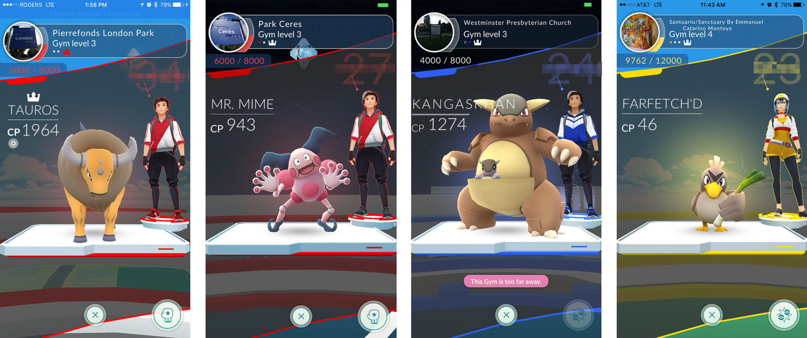 shiny generatie 1-regionals, regionale Kanto-Pokémon