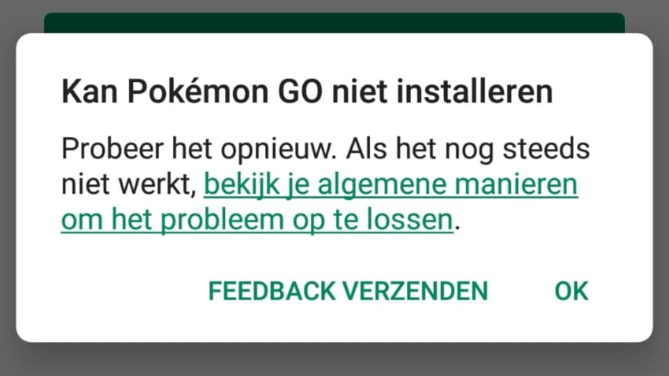 Verschillende Pokémon GO-update problemen voor Android