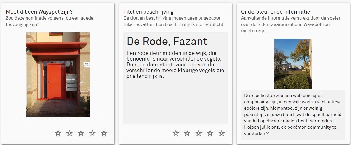 opmerkelijke Wayfarer-aanvragen