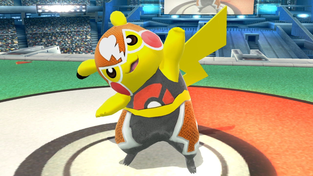 Rank 20 GO Battle League, Pikachu Libre-outfit,Pikachu Libre