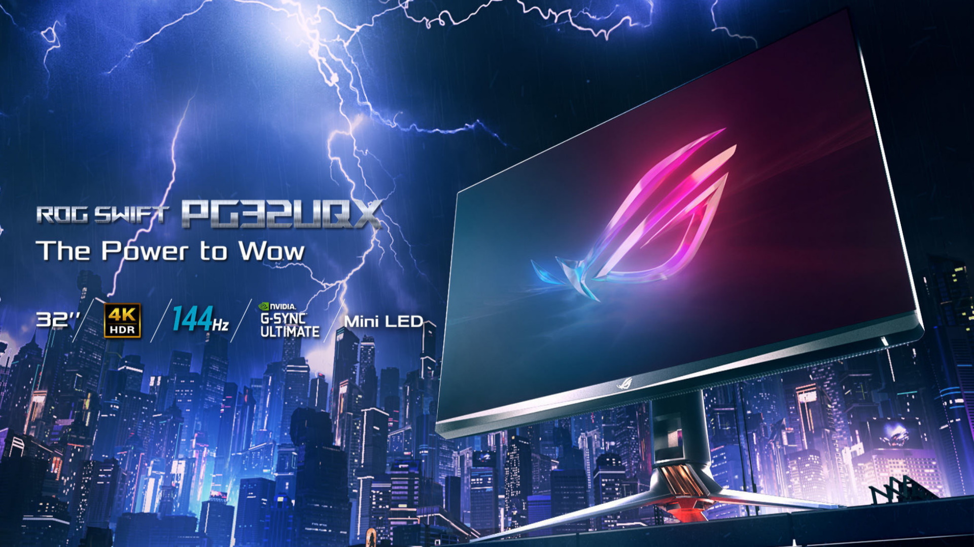 Asus PG32UQX-monitor