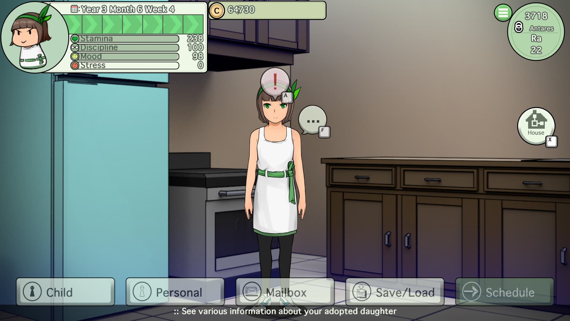 Ciel Fledge: A Daughter Raising Simulator-stats