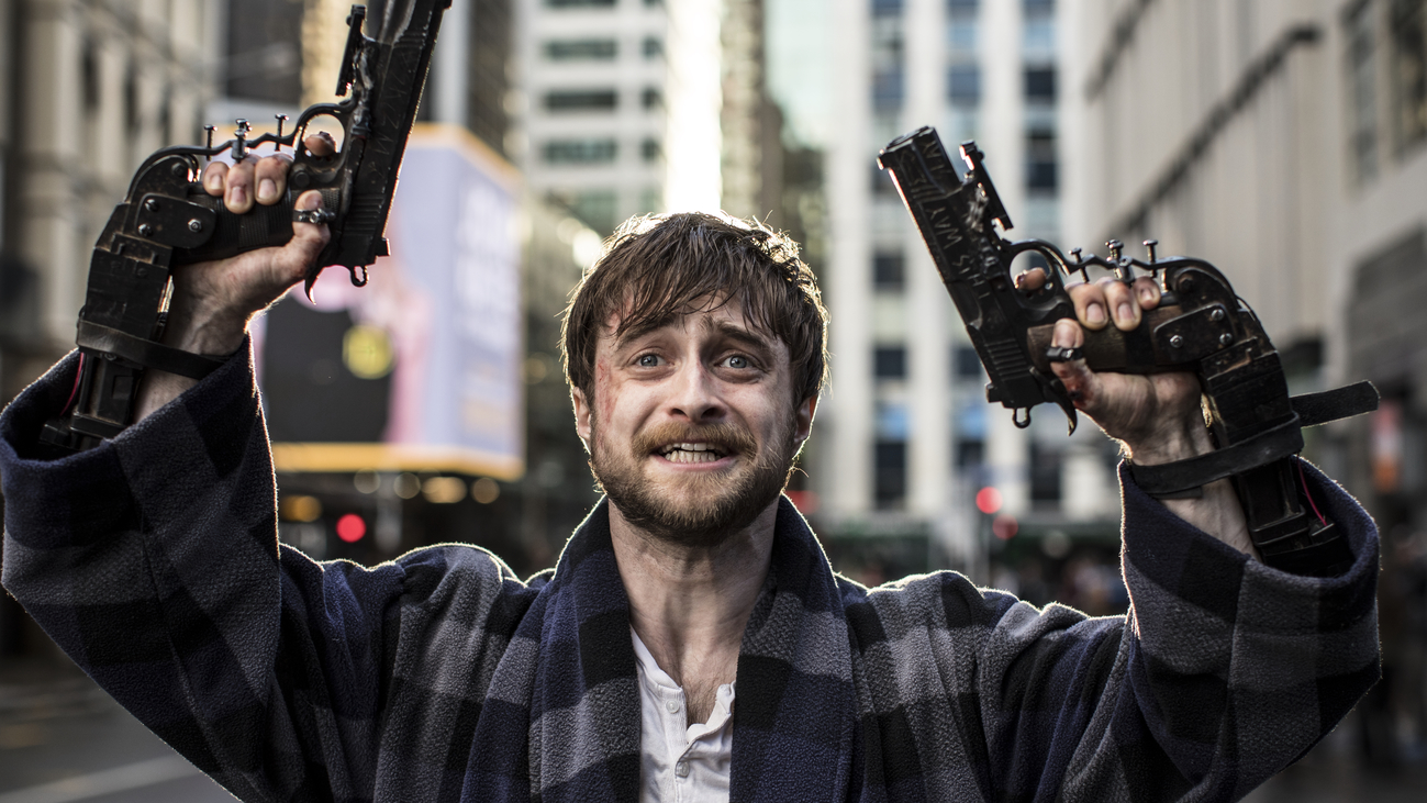 guns akimbo met daniel radcliffe