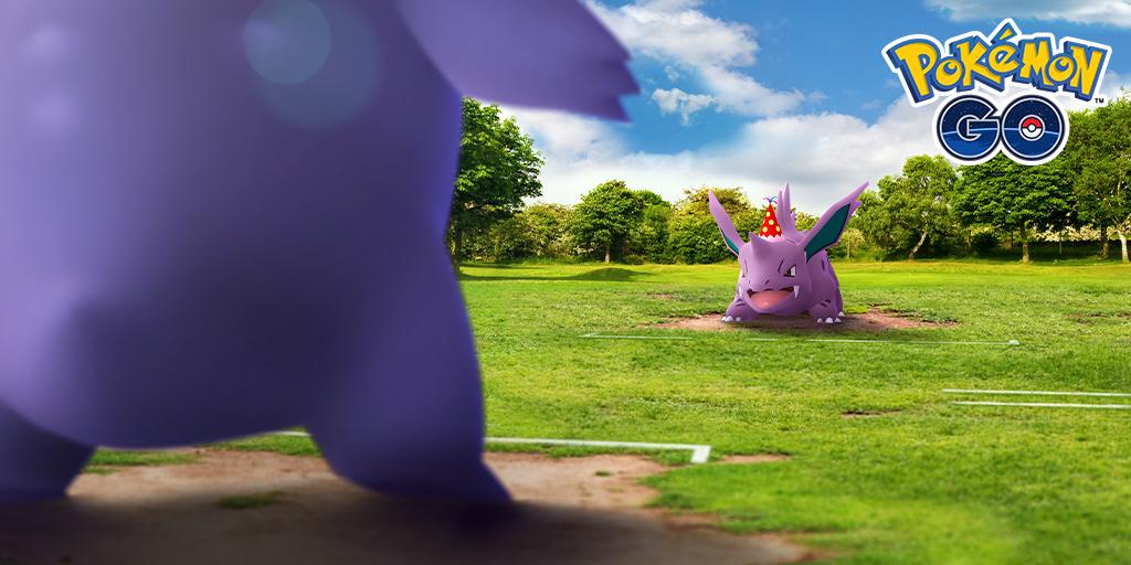 Nidorino & Gengar Raid Day, shiny-kans van Nidorino en Gengar