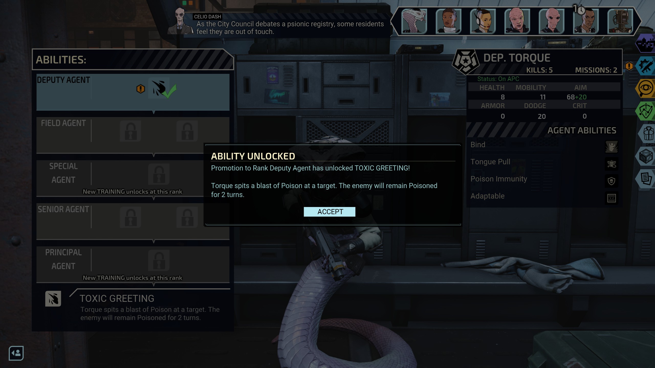 XCOM: Chimera Squad abilities