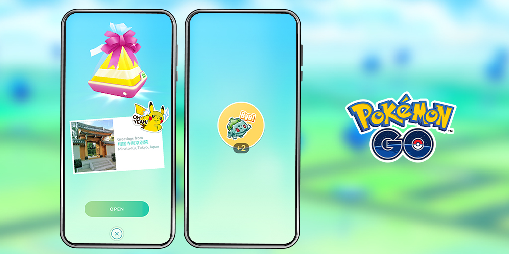 Stuur gepersonaliseerde gifts met Pokémon GO-stickers