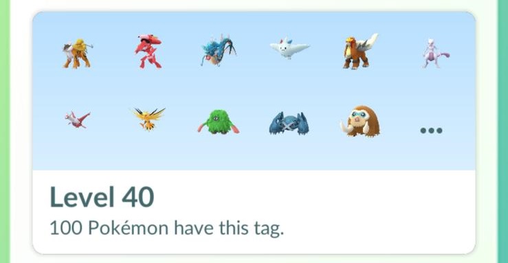 Pokémon GO-tags, Pokémon GO tag-systeem