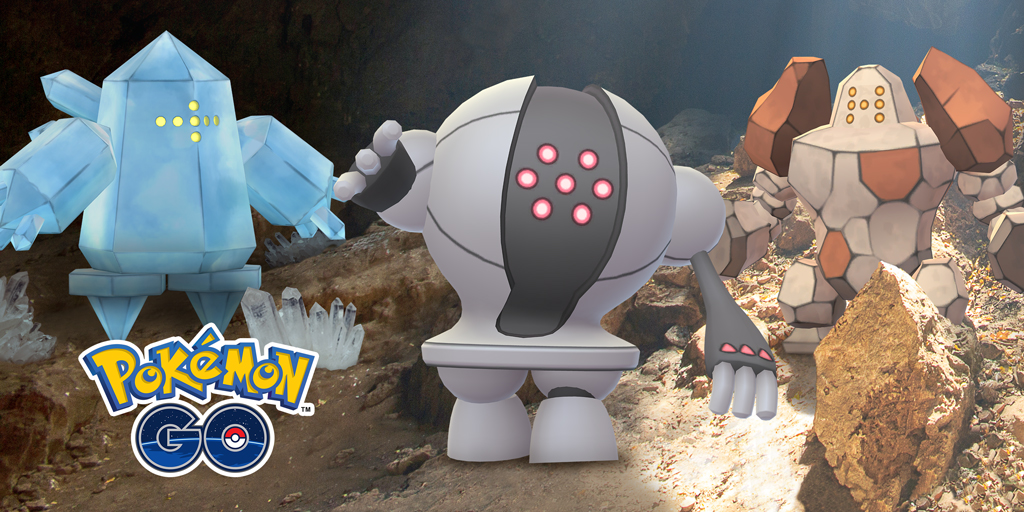 Het Regi-trio keert terug in de decemberweekenden in Pokémon GO