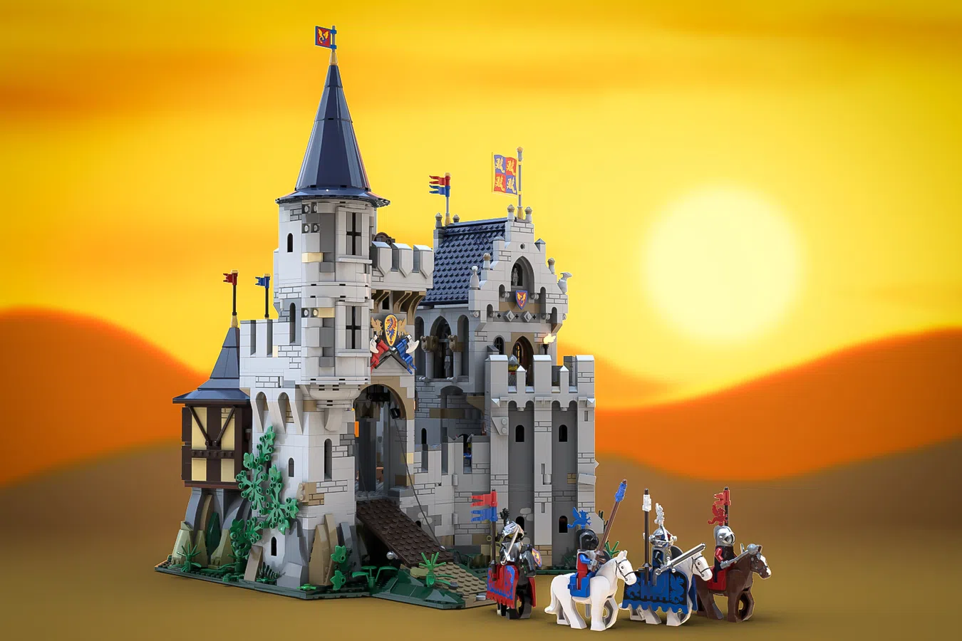 Al 10.000 supporters voor LEGO Ideas Castle of Lord AFOL and the Black Knights