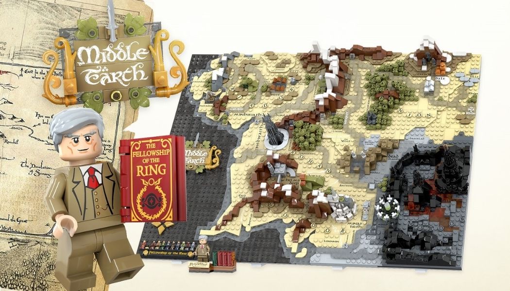 A Map of Middle-Earth bereikt 10.000 supporters als LEGO Ideas