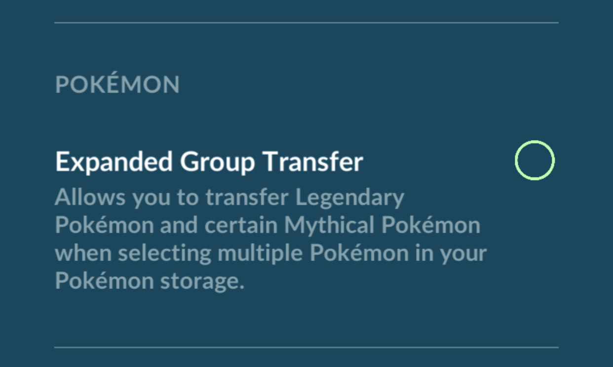 De Legendary Mass Transfer-functie is voor iedereen live